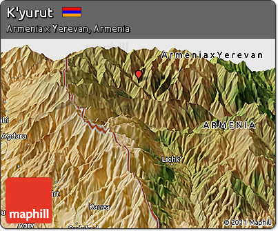 Satellite Panoramic Map of K'yurut