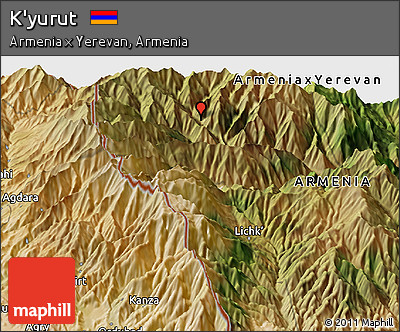 Satellite Panoramic Map of K'yurut