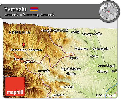 Physical 3D Map of Yemazlu