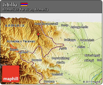 Physical 3D Map of Jibillu