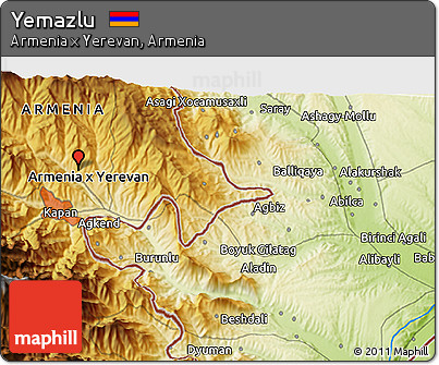 Physical 3D Map of Yemazlu