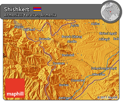 Political 3D Map of Shishkert