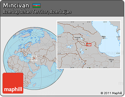 Gray Location Map of Mincivan