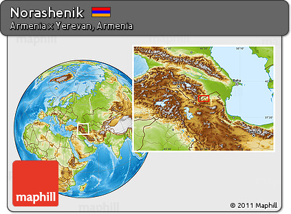 Physical Location Map of Norashenik