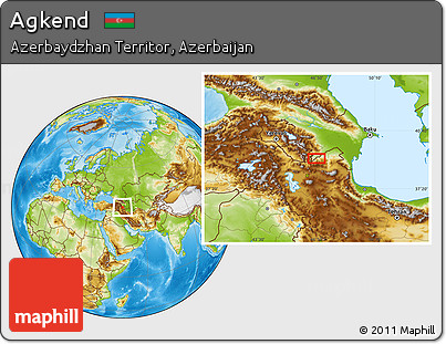 Physical Location Map of Agkend
