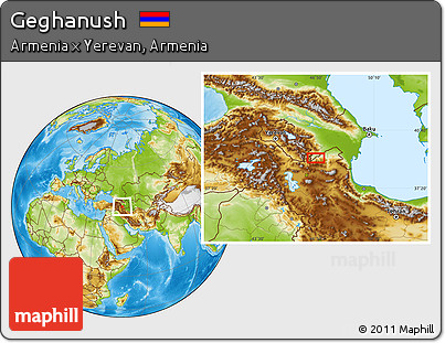 Physical Location Map of Geghanush