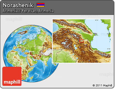 Physical Location Map of Norashenik