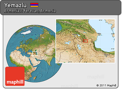 Satellite Location Map of Yemazlu