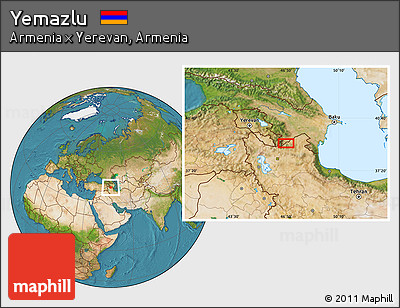 Satellite Location Map of Yemazlu