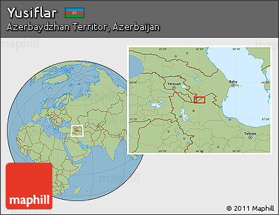 Savanna Style Location Map of Yusiflar