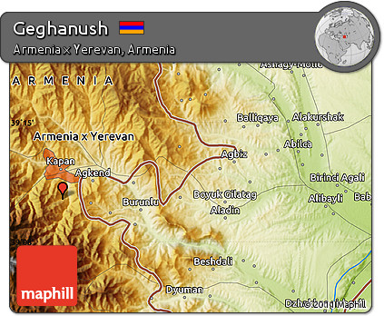 Physical Map of Geghanush