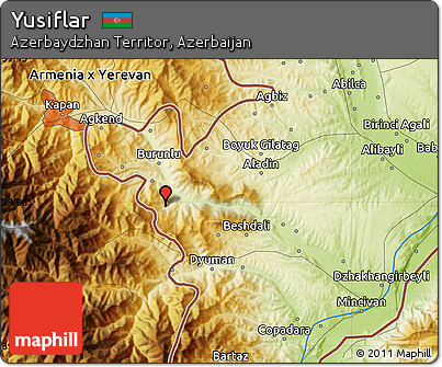 Physical Map of Yusiflar
