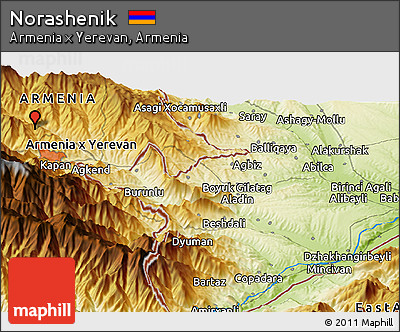 Physical Panoramic Map of Norashenik