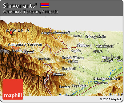 Physical Panoramic Map of Shrvenants'