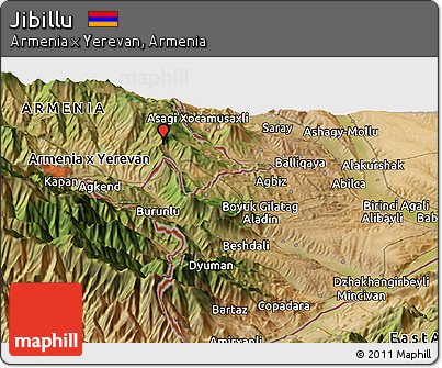 Satellite Panoramic Map of Jibillu