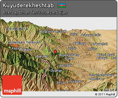 Satellite Panoramic Map of Kuyuderekheshtab