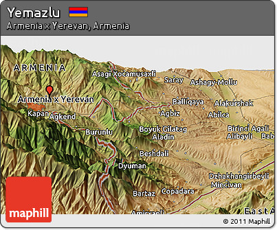 Satellite Panoramic Map of Yemazlu