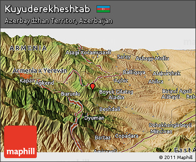 Satellite Panoramic Map of Kuyuderekheshtab
