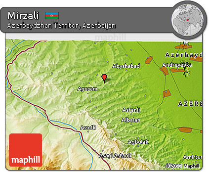 Physical 3D Map of Mirzali