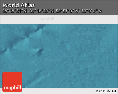 Satellite 3D Map of the Area around 39° 3' 25" N, 53° 28' 30" W