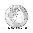 Outline Map of the Area around 39° 3' 25" N, 61° 7' 30" W, rectangular outline