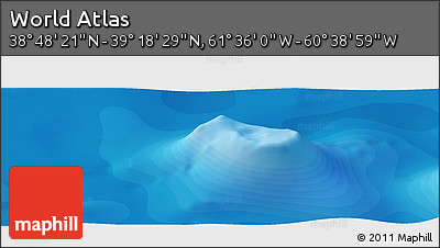 Political Panoramic Map of the Area around 39° 3' 25" N, 61° 7' 30" W