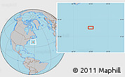 Gray Location Map of the area around 39° 3' 25" N, 62° 49' 30" W
