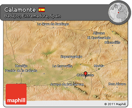 Satellite 3D Map of Calamonte