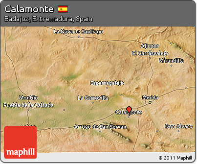 Satellite 3D Map of Calamonte