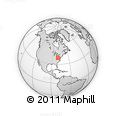 Outline Map of the Area around 39° 3' 25" N, 79° 49' 29" W, rectangular outline