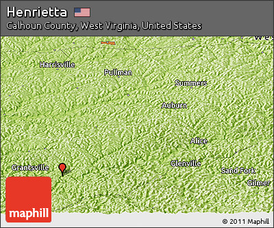 Physical Panoramic Map of Henrietta