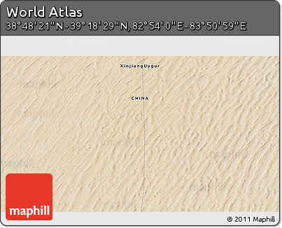 Satellite 3D Map of the Area around 39° 3' 25" N, 83° 22' 30" E