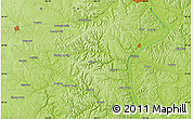 Physical Map of the area around 39° 3' 25" N, 83° 13' 29" W