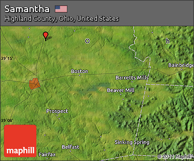 Satellite Map of Samantha