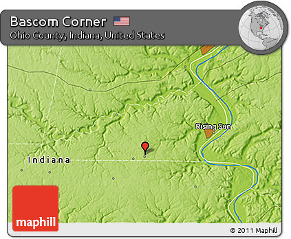 Physical 3D Map of Bascom Corner