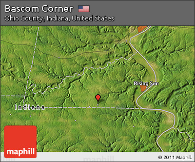 Satellite 3D Map of Bascom Corner
