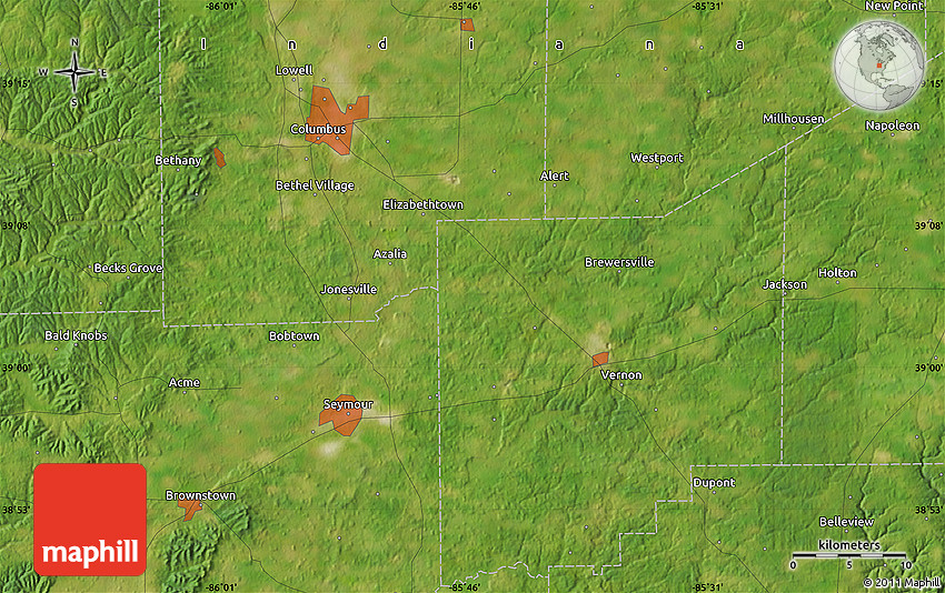 Satellite Map of Seymour