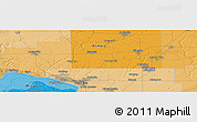 Political Panoramic Map of the area around 39° 3' 25" N, 90° 1' 30" W