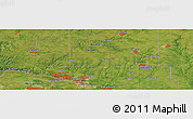 Satellite Panoramic Map of the area around 39° 3' 25" N, 90° 1' 30" W