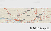 Shaded Relief Panoramic Map of the area around 39° 3' 25" N, 90° 1' 30" W