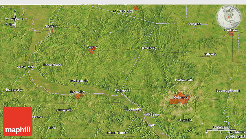 Satellite 3d Map Of 39n00 92w30 