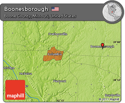 Physical Map of Boonesborough