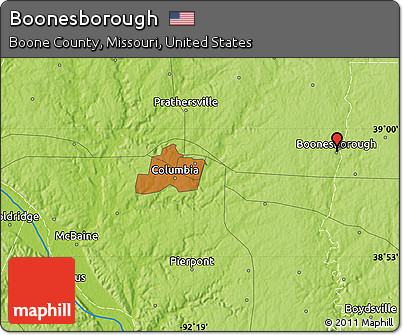 Physical Map of Boonesborough