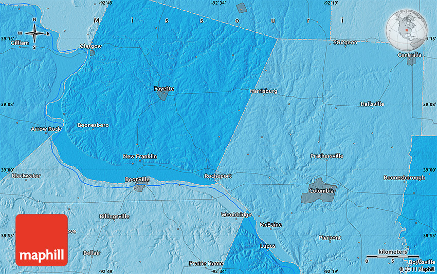 Political Map of Bunker Hill
