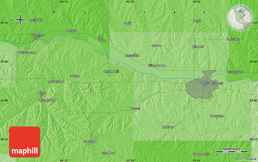 Political Map of Wakarusa