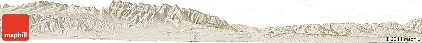 Shaded Relief Horizon Map of Yuanshanzi