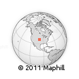 Outline Map of the Area around 39° 3' 25" N, 99° 22' 30" W, rectangular outline