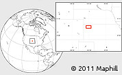 Blank Location Map of the area around 39° 30' 19" N, 101° 4' 29" W