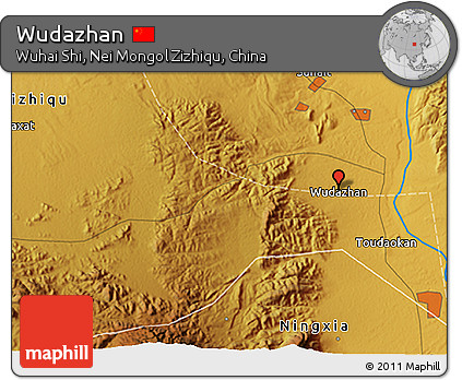 Physical 3D Map of Wudazhan