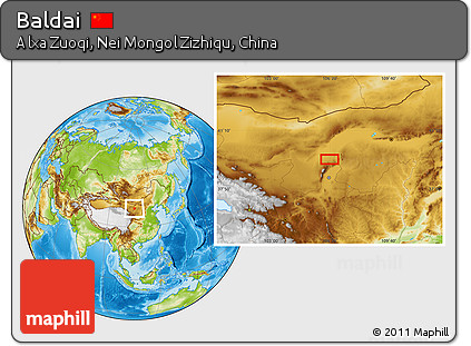Physical Location Map of Baldai